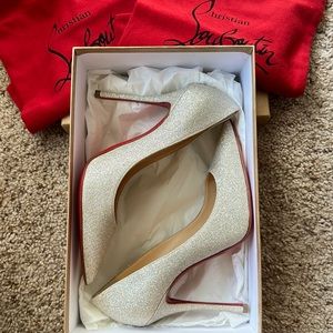 Christian Louboutin (37) DECOLTISH 100 MM GLITTER